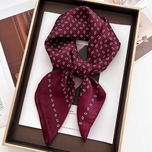 Elegant Burgundy Scarf